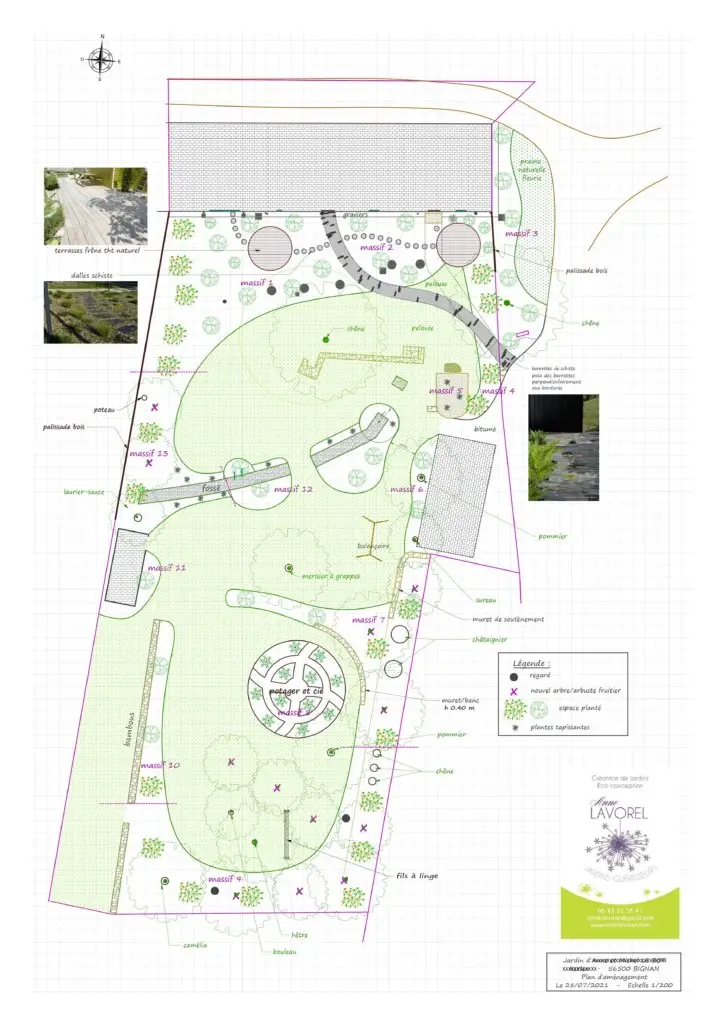 plan amenagement jardin
