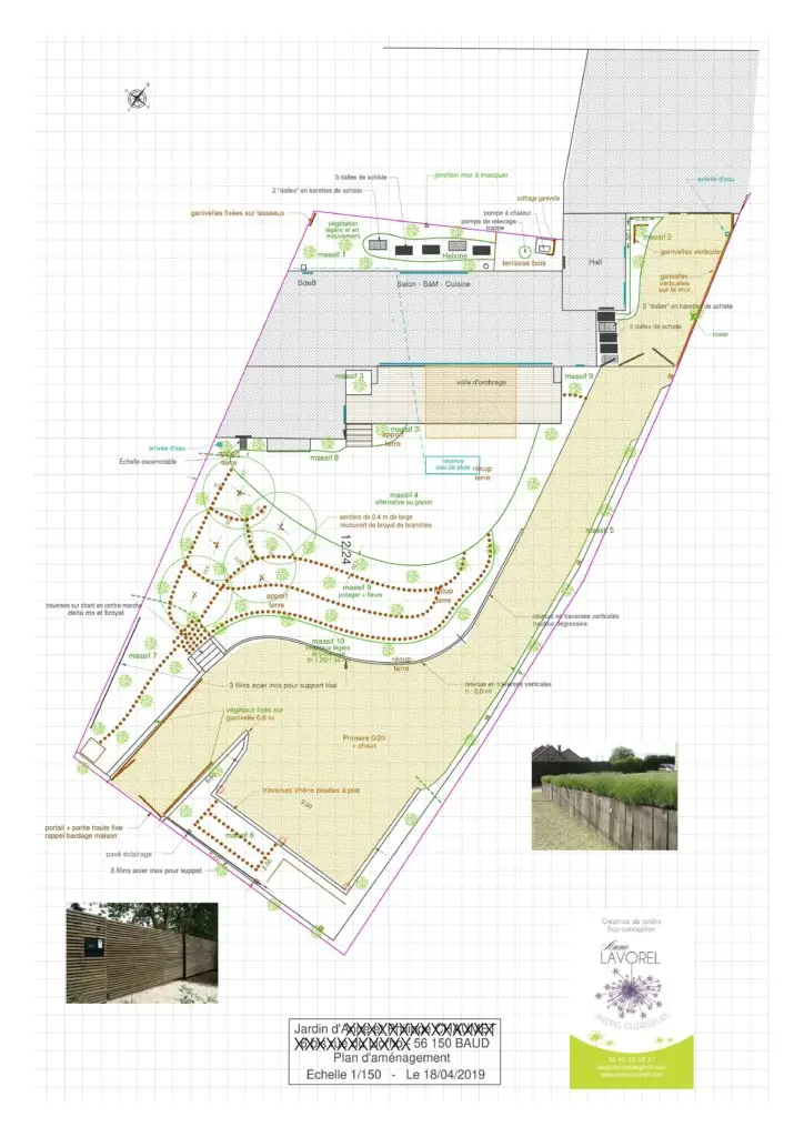 plan amenagement jardin