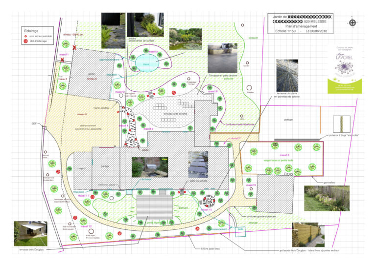 plan amenagement jardin