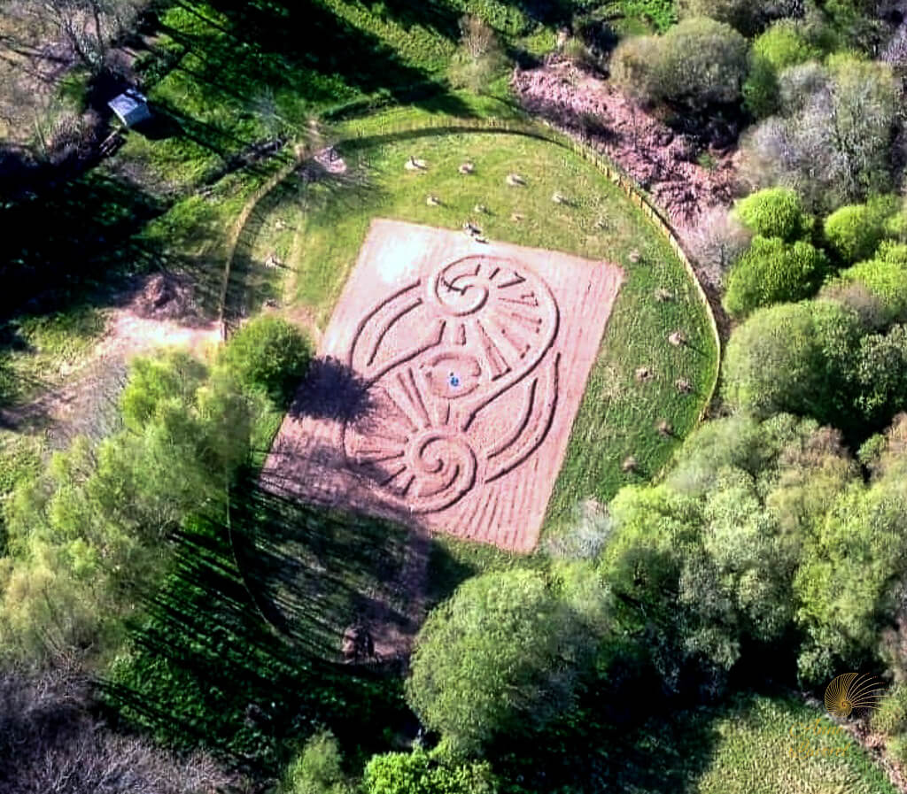 Jardin spirale or potager mandala